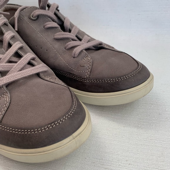 ECCO Soft Gray Leather Classic Long Lace Sneakers Men’s EU46 US12.5 - Picture 8 of 15